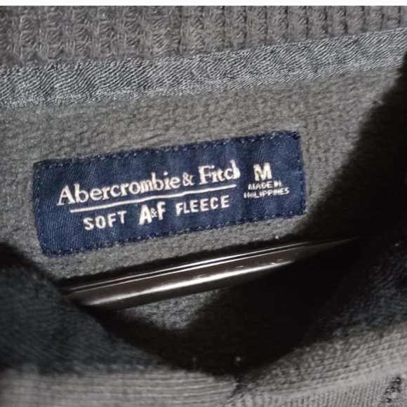 Abercrombie & Fitch Womens Hooded Sweatshirt, Gray - Picture 4 of 4